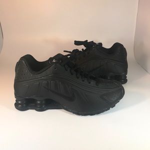 Nike Shox R4 Running Casual Shoes Triple Black